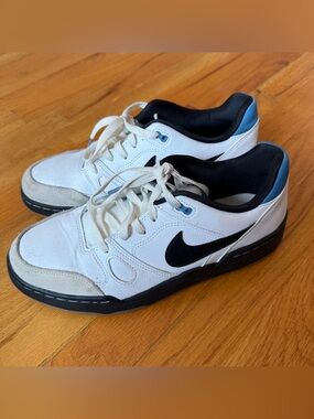 NIKE Men’s White Full Force Low Top Sneakers Size 8.5 HJ7262-100